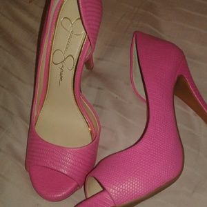 Jessica Simpson pink heels